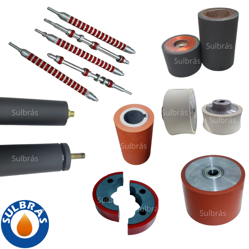 revestimento de borracha para rolos