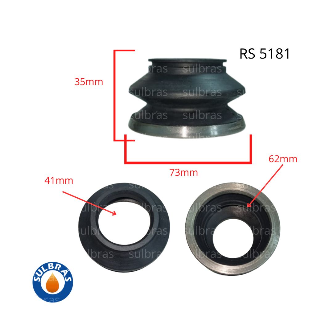 guarda pó de borracha industrial rs 5181 coifa de borracha